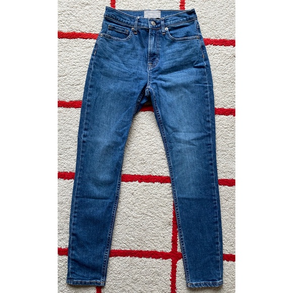 Everlane Skinny Jean Mid Blue Sz 26 - Picture 1 of 4